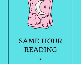 Same Hour Tarot Reading |Same Day Tarot Reading | Psychic Reading | Detailed Psychic Reading | Love Reading | Career Reading | Spirit Guide