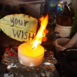 Misma hora - Vela para mejorar la suerte, energía, éxito, quema de velas, lanzamiento de hechizos, ganar lotería, riqueza, dinero, carrera, hechizo, bruja, médium