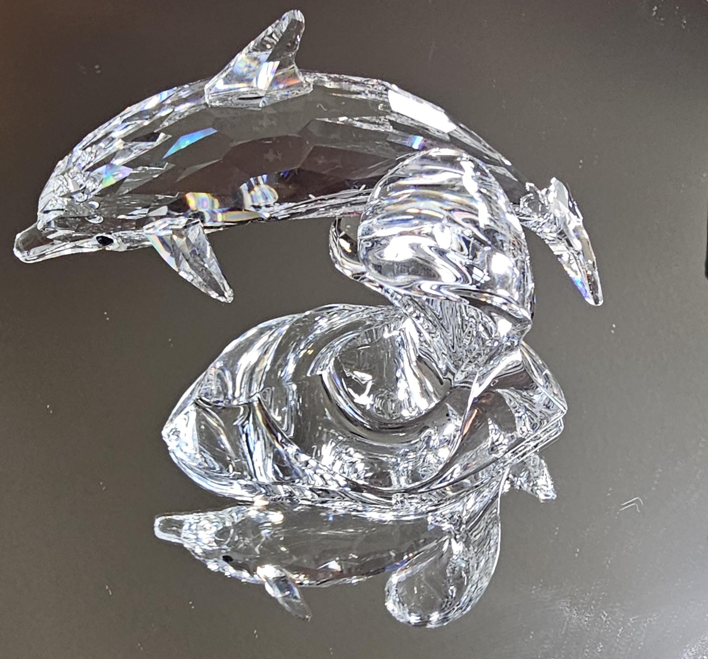 Swarovski Crystal Figurines Dolphin - Etsy