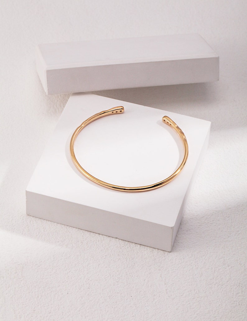 Elegant Minimalist Adjustable Bangle by Samd, Unique Statement ...