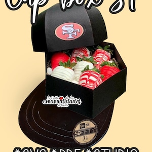 Baseball Cap Box SVG San Francisco Baseball Cut File Svg Instant Download / Baseball Cap Gift Box / Cardstock Projects Valentine's Day