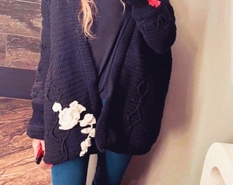 Handcrafted Crochet Oversize Cardigan