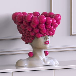 Barbie head vase shop