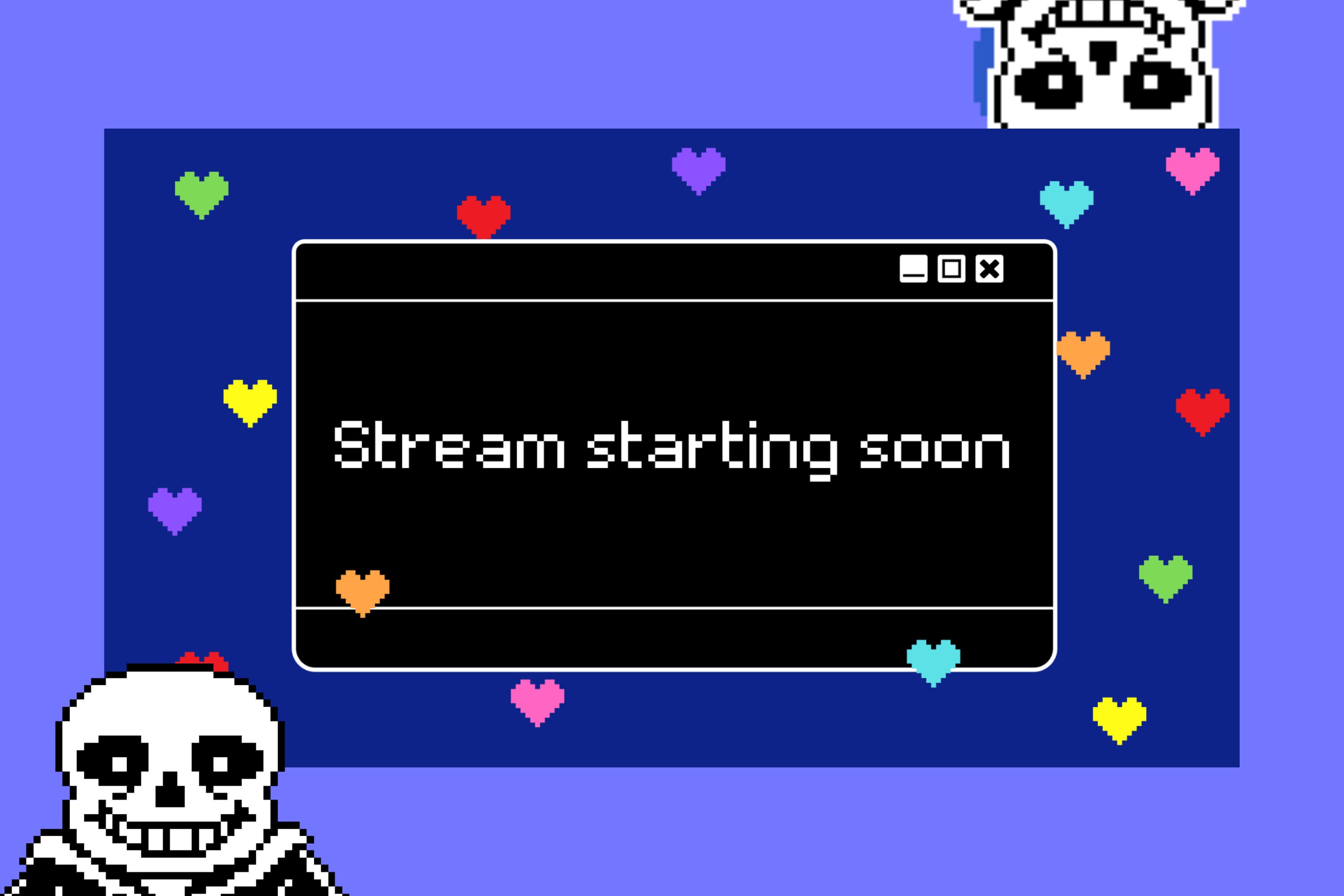 Undertale Twitch Overlay, Twitch Overlay, Streaming Pack, Retro Stream Pack, Stream Screen Pack