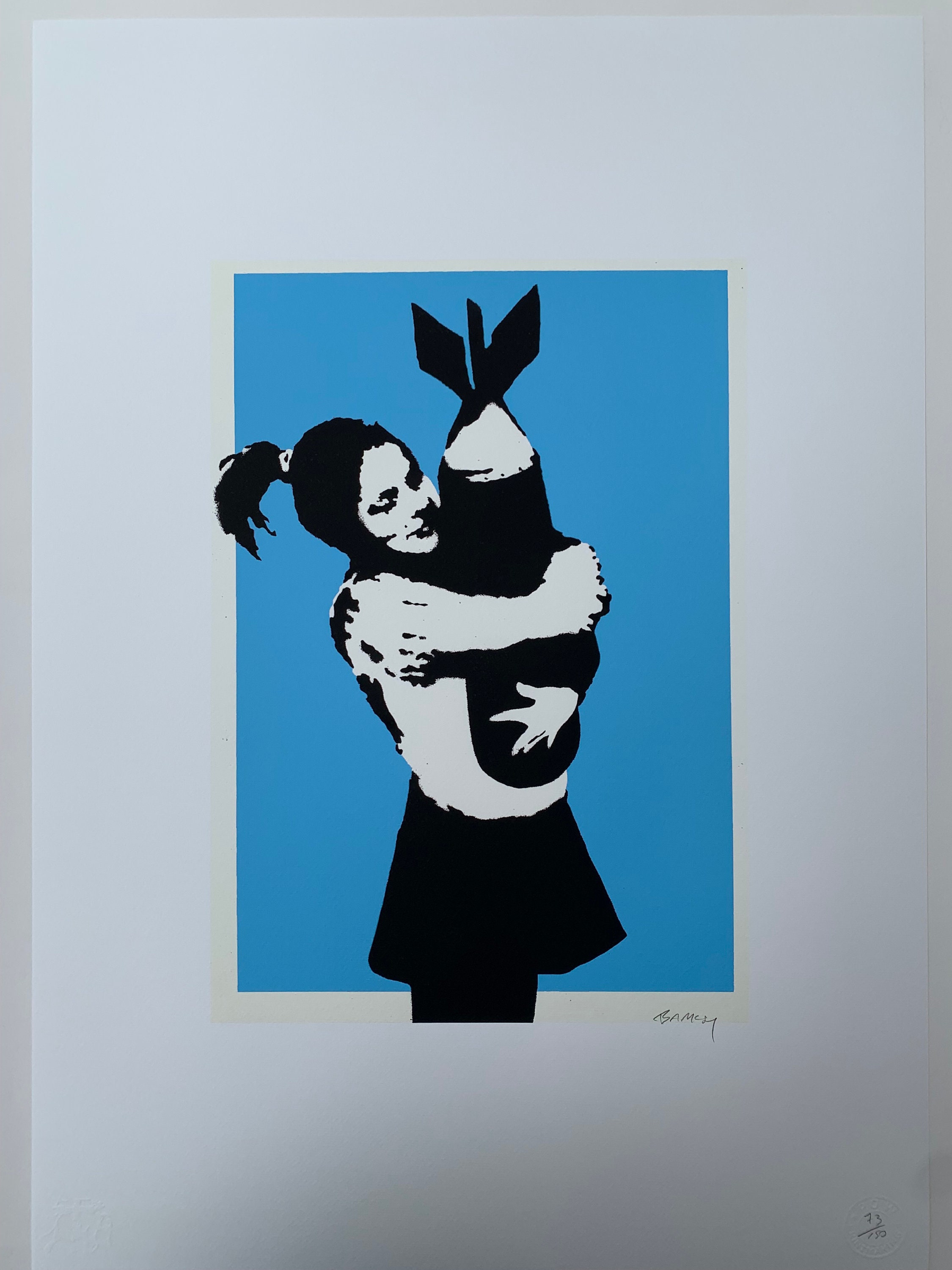 Banksy Lithography bomb Hugger Certificate - Etsy