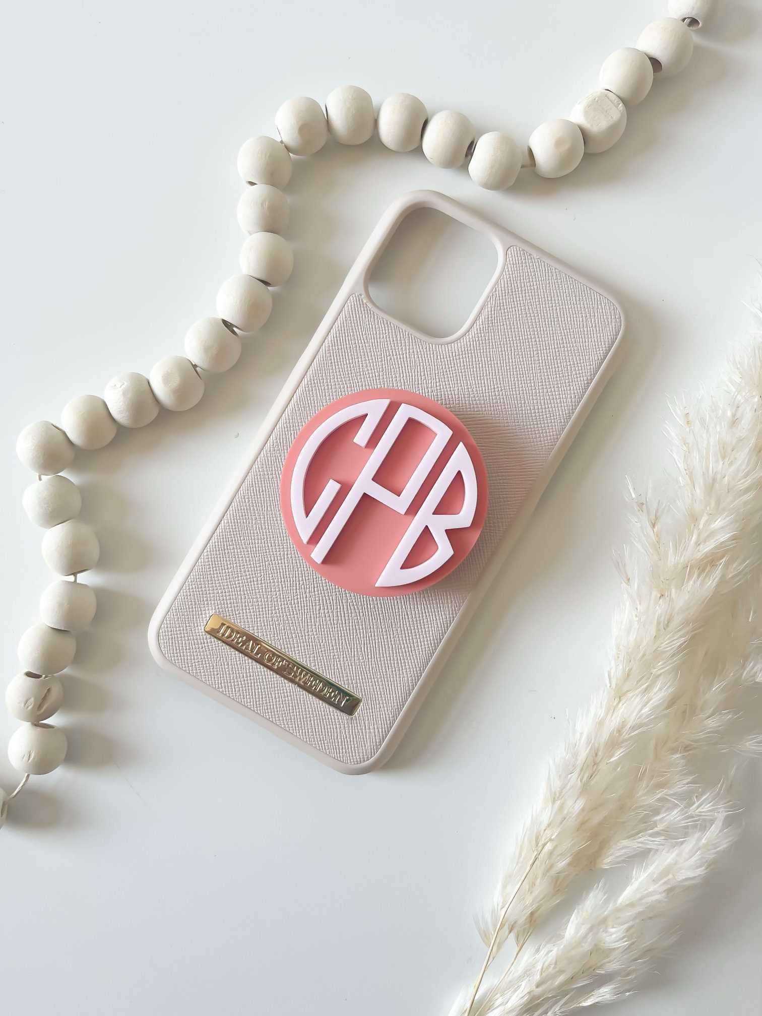 LV Monogram Elegant Floral Luxury Letter LV Initials PopSockets PopGrip:  Swappable Grip for Phones & Tablets PopSockets Standard PopGrip : Cell  Phones & Accessories 