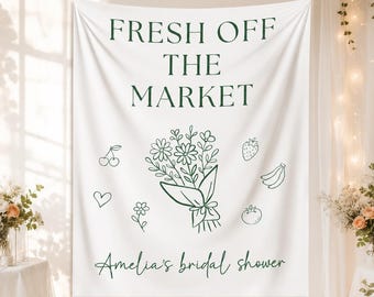 Off The Market Bridal Shower Welcome Sign Farmers Market Banner
