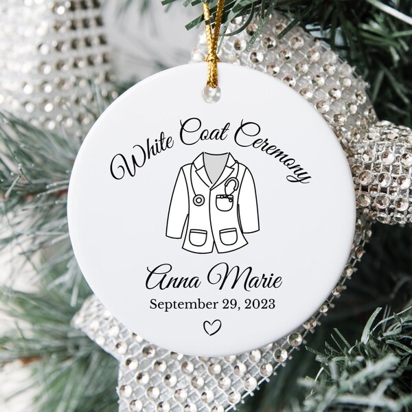 Personalized White Coat Etsy