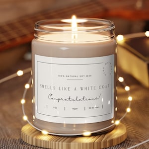 White Coat Ceremony Gift Idea Smells Like a White Coat Pharmacy Student Gift Future Doctor Candle Medical Student Gift Phd Physical Therapy
