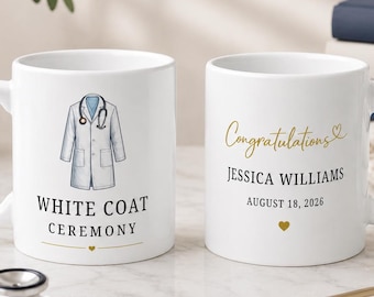 White Coat Ceremony Mug Custom Future Doctor Gift