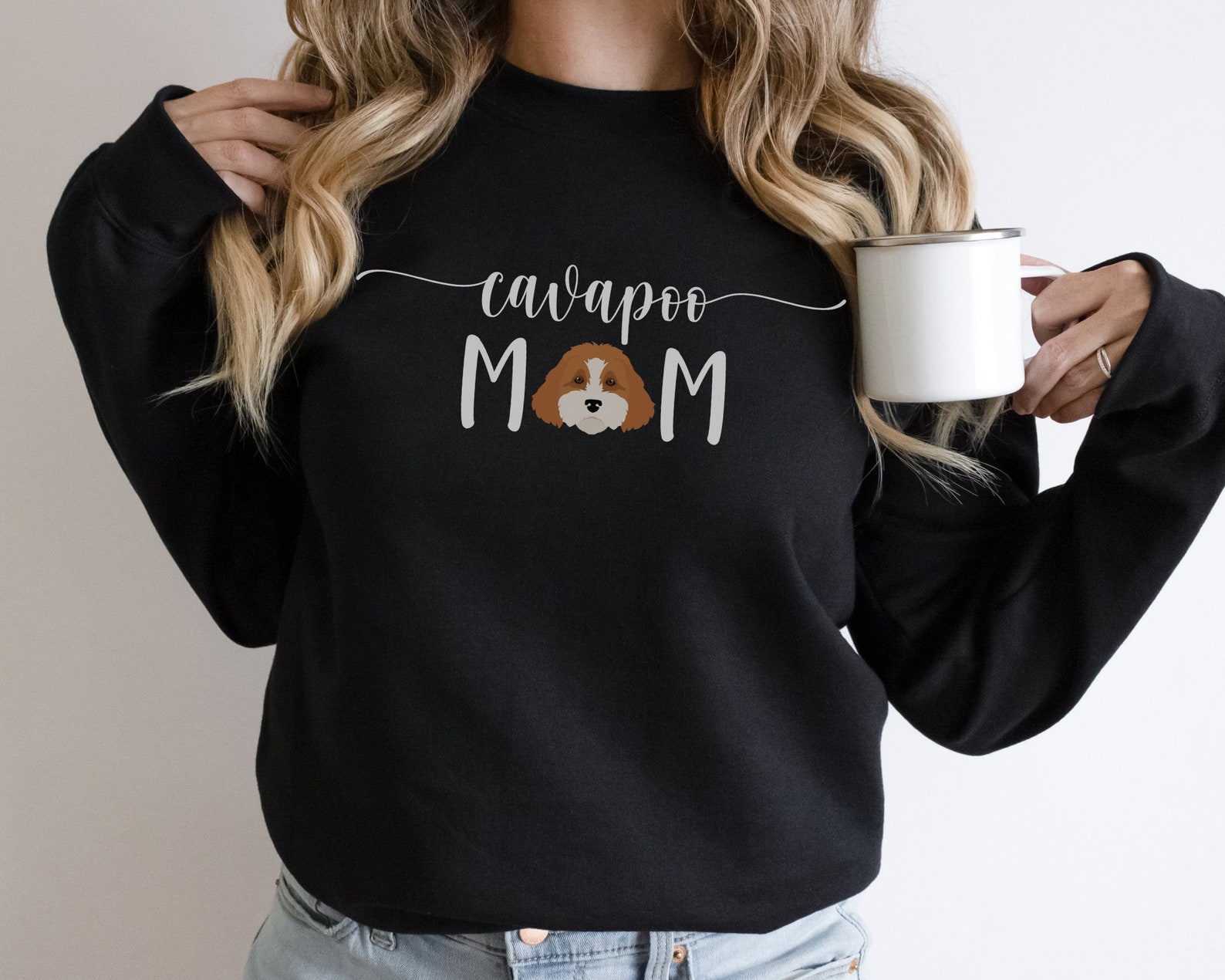 Cavapoo Mom Sweatshirt Cavapoo Shirt Cavapoo Gift Cavapoo Mom Shirt ...