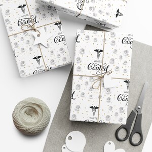 White Coat Ceremony Gift for Her Gift Wrap Paper White Coat Medical Student Pharmacy Gift for Him Pharmd Future Doctor White Coat