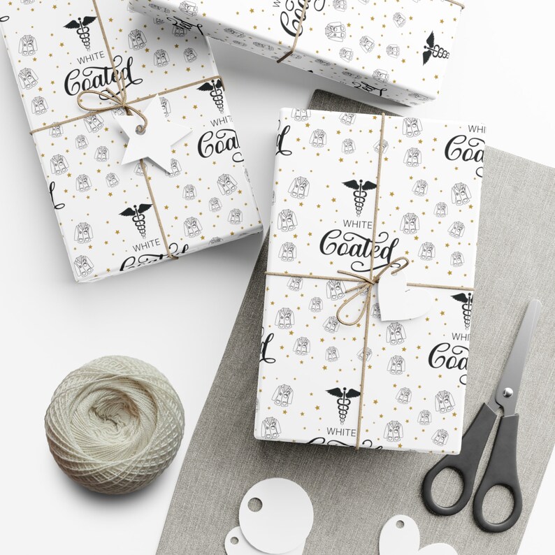 White Coat Ceremony Gift for Her Gift Wrap Paper White Coat Medical Student Pharmacy Gift for Him Pharmd Future Doctor White Coat