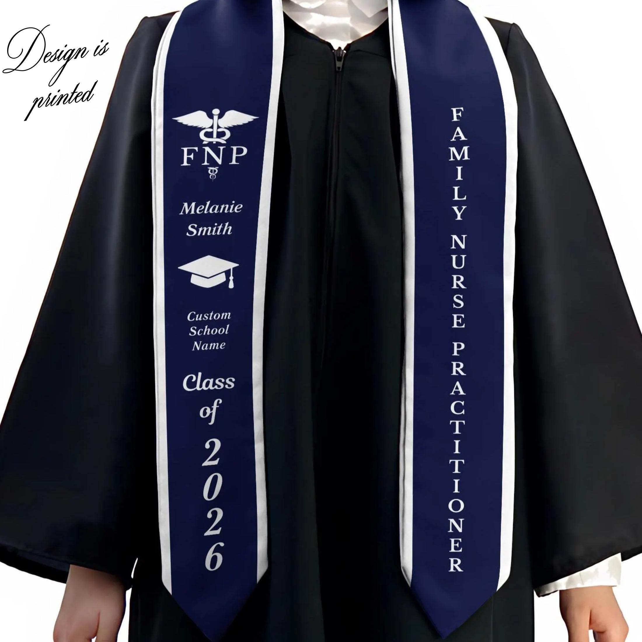 Mfnp Grad FNP Graduation Stole Family Nurse Practitioner Grad Sash Class of 2026 ...