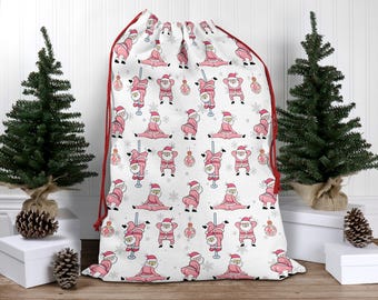 Funny Santa Christmas Bag Twerking Santa Xmas Sack