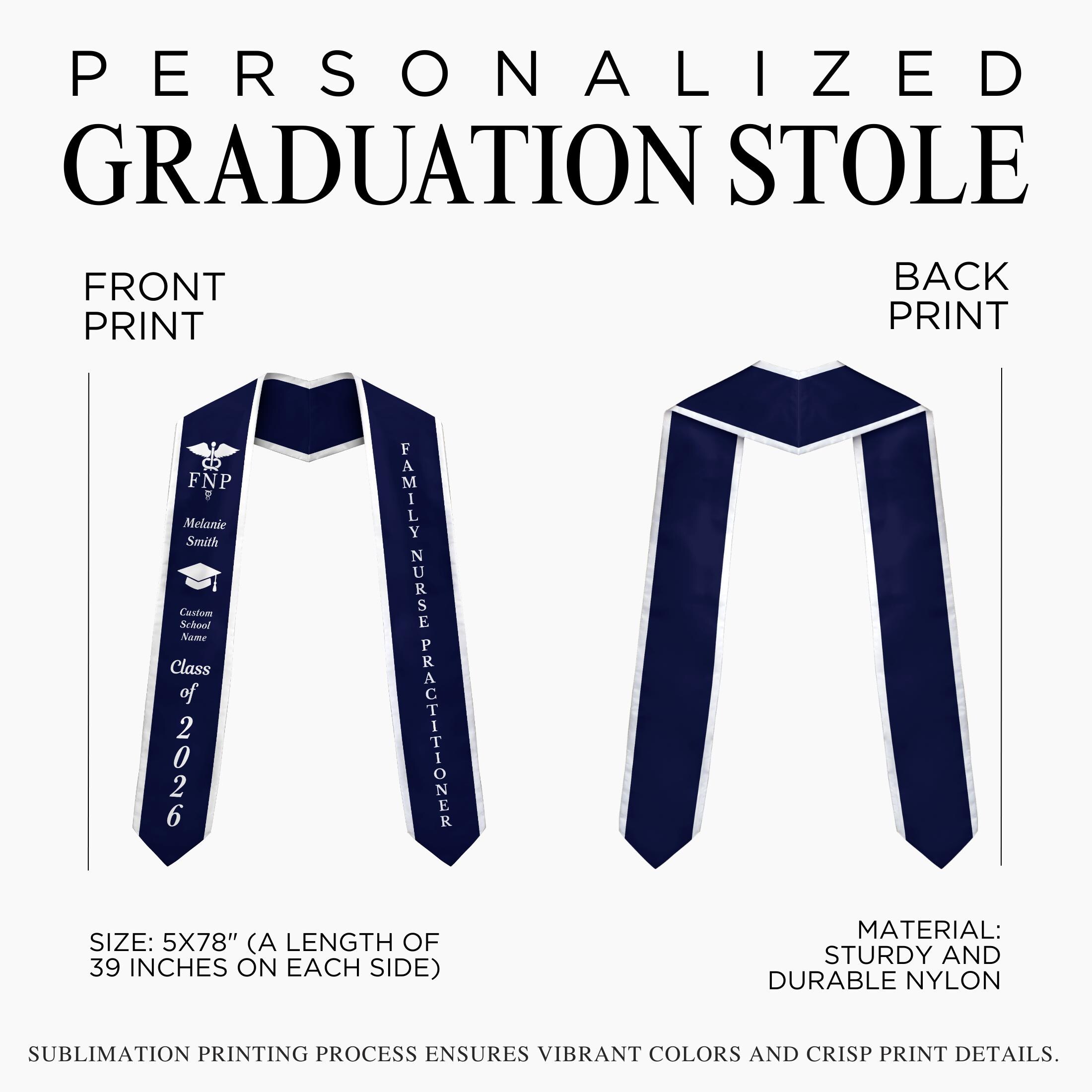 Mfnp Grad FNP Graduation Stole Family Nurse Practitioner Grad Sash Class of 2026 ...