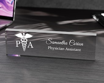 Physician Assistant White Coat Ceremony Gift PA White Coat Personalized PA Gift PA Student Graduation Nameplate Pa Office Decor Pa School
