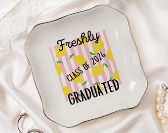 Graduation Gift for Women Freshly Graduated Custom Jewelry Dish