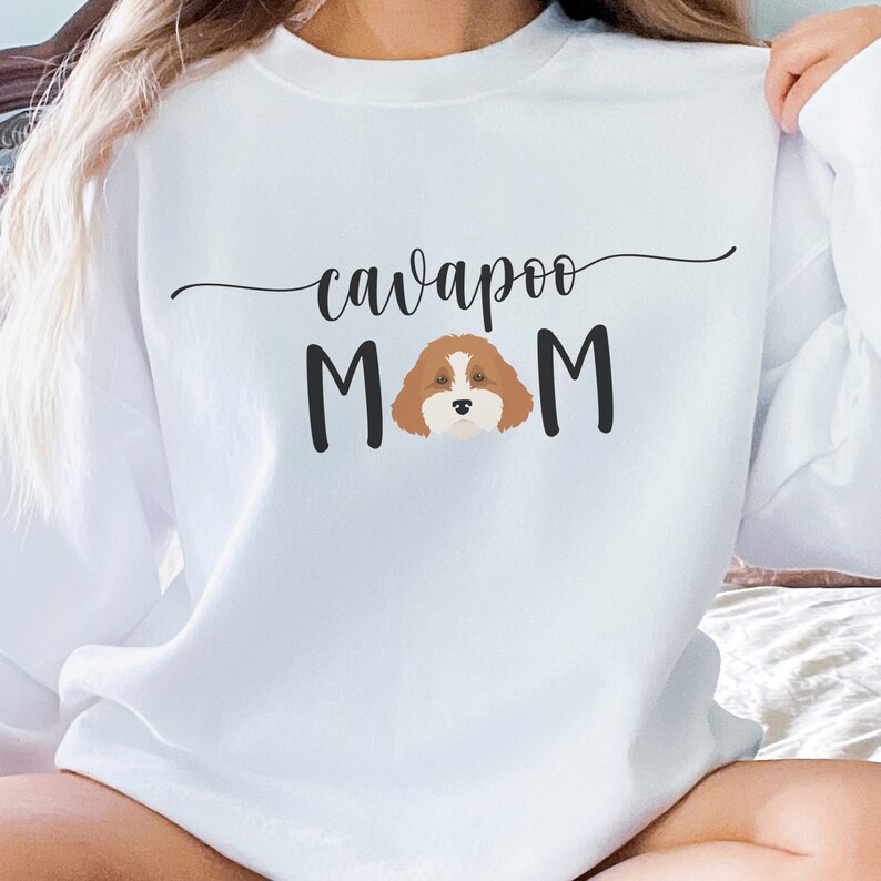 Cavapoo Mom Sweatshirt Cavapoo Shirt Cavapoo Gift Cavapoo Mom Shirt ...