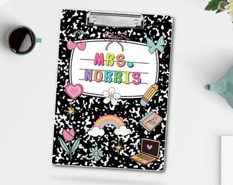 Teacher Clipboard Acrylic Custom Name Teacher Gift Teacher Graduation Gift for Teacher Appreciation Back To School Personalized Teacher Name
