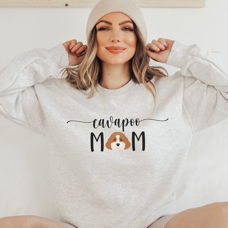 Cavapoo Mom Sweatshirt Cavapoo Shirt Cavapoo Gift Cavapoo Mom Shirt ...