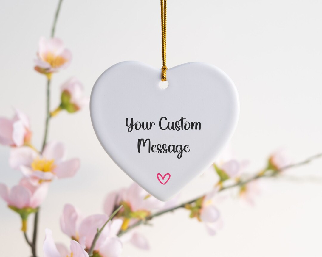 Thank You Ornament Personalized Ceramic Ornament Personalized Ornament ...