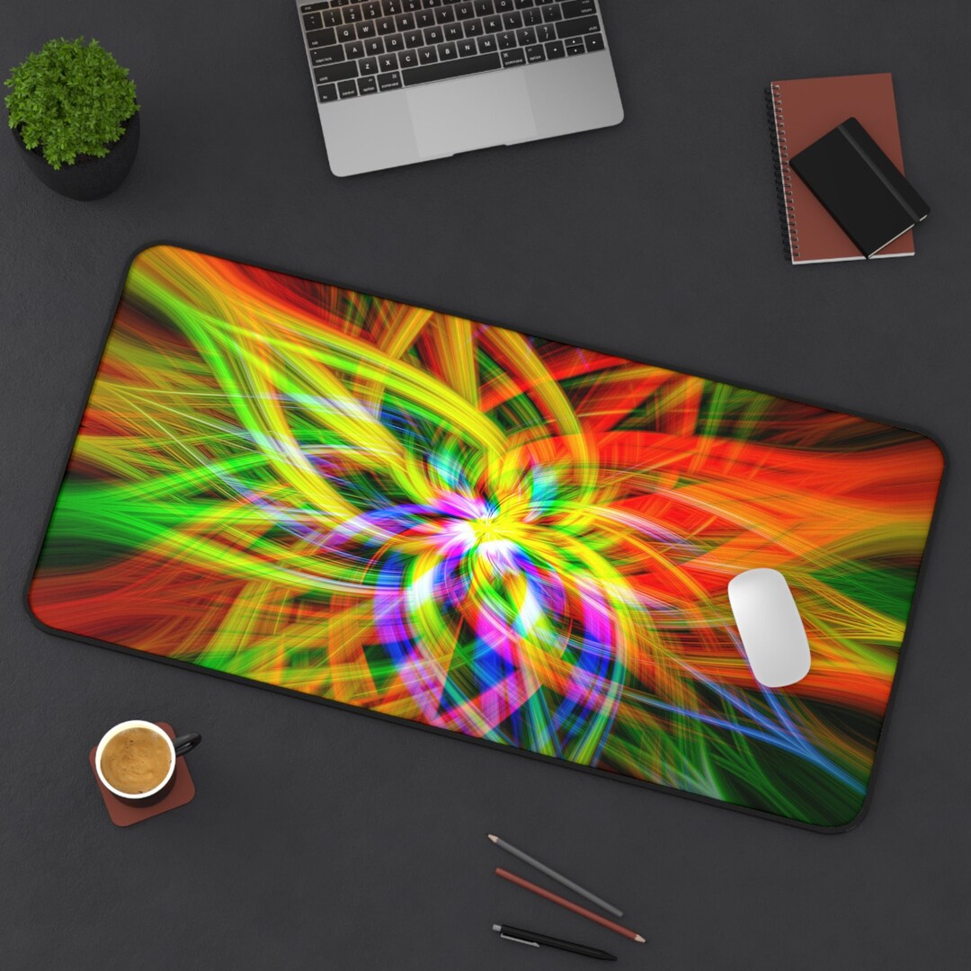 Abstract Gaming Desk Mat Aesthetic Desk Mat Cute Desk Mat Etsy