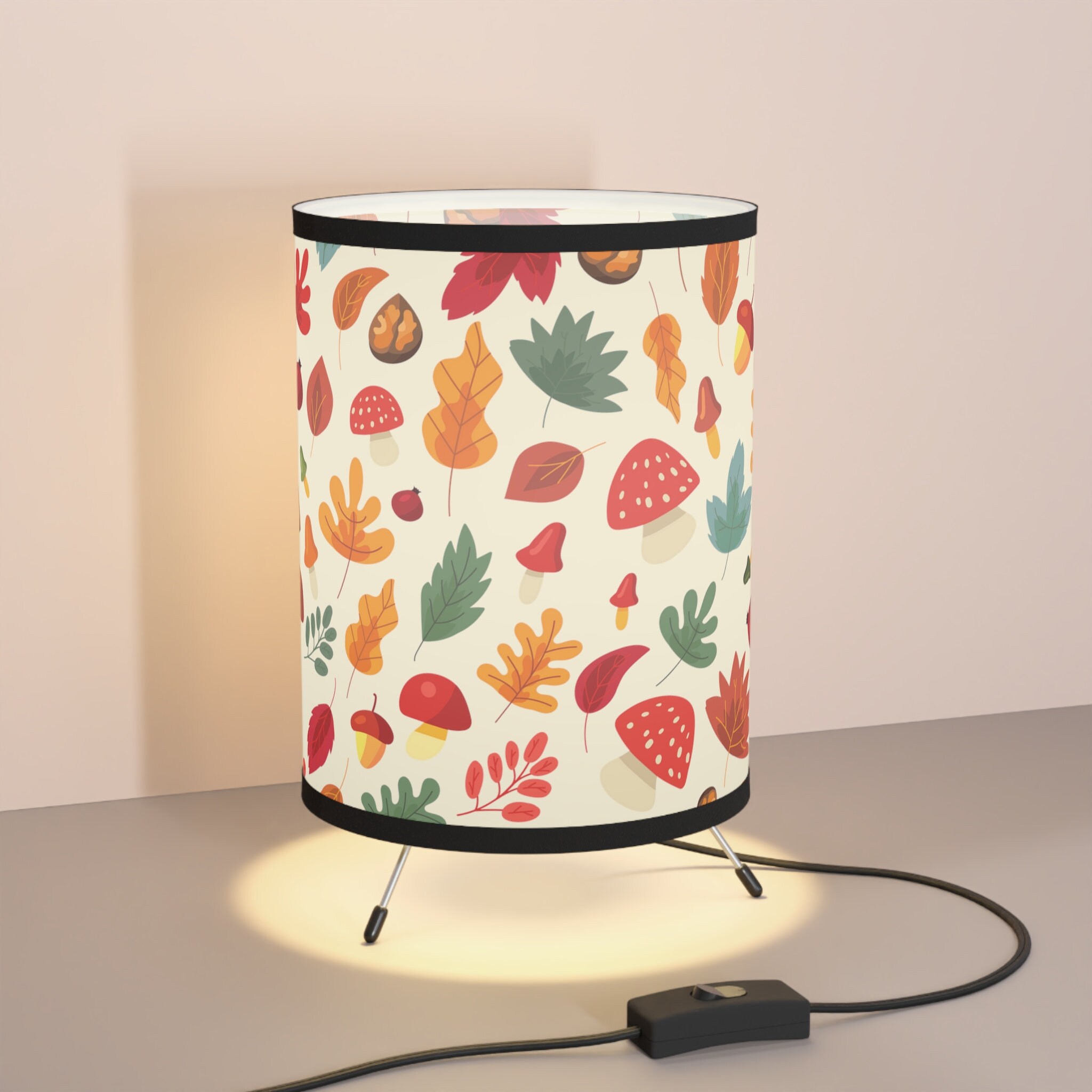 Mushroom Lamp Cottagecore Decor Bedroom Aesthetic Tripod Lamp With ...