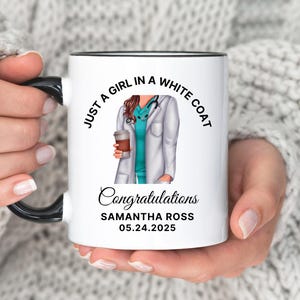 White Coat Ceremony Gift for Women White Coat Ceremony Mug First White Coat Doctor Mug Medical School Pharmacy Student Doctor Graduation Mug