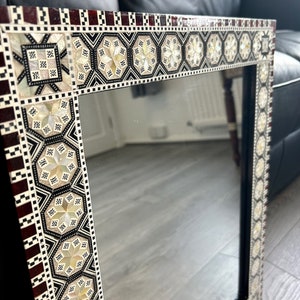 SALE!!! Mosaic Mirror with Luxurious Mother of Pearl Inlay | Wall Mirror (50 cm x 40 cm)