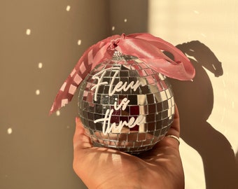 Mini Personalised Disco Ball | Cake Topper | Gift | Party Decor