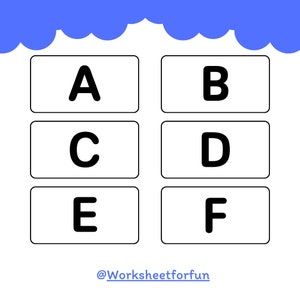 26 Alphabet Cards Digital Download, Alphabet Flash Cards, Printable ABC Cards, Alphabet Flash Cards for Toddlers and Preschoolers