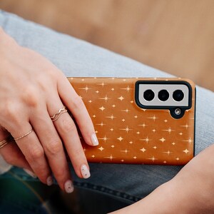 Retro Celestial Aesthetic Phone Case, Trendy Cute Stars iPhone Galaxy Pixel Gift