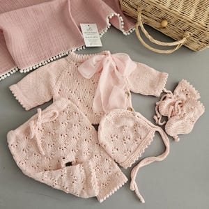 Newborn Baby Girl Coming Home Outfit,Organic Cotton Baby Clothing Set,Newborn Coming Home Outfit,Baby Girl Clothes,