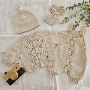 Knitted Newborn Clothes,Coming Home Baby Clothes, Knitted Baby Clothes, Coming Home Hospital Gift,Newborn baby boy coming home outfit