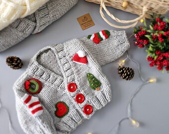 Uncinetto Maglia Natalizia Neonato Uncinetto Cappellino Natalizio