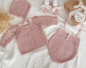 Newborn Baby Girl Coming Home Outfit,Organic Cotton Baby Clothing Set,Newborn Coming Home Outfit,Baby Girl Clothes,