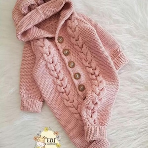 Homecoming outfit, newborn outfit, knitted overalls baby romper, thick overalls clothing, baby hand knitted overalls, booties double suit