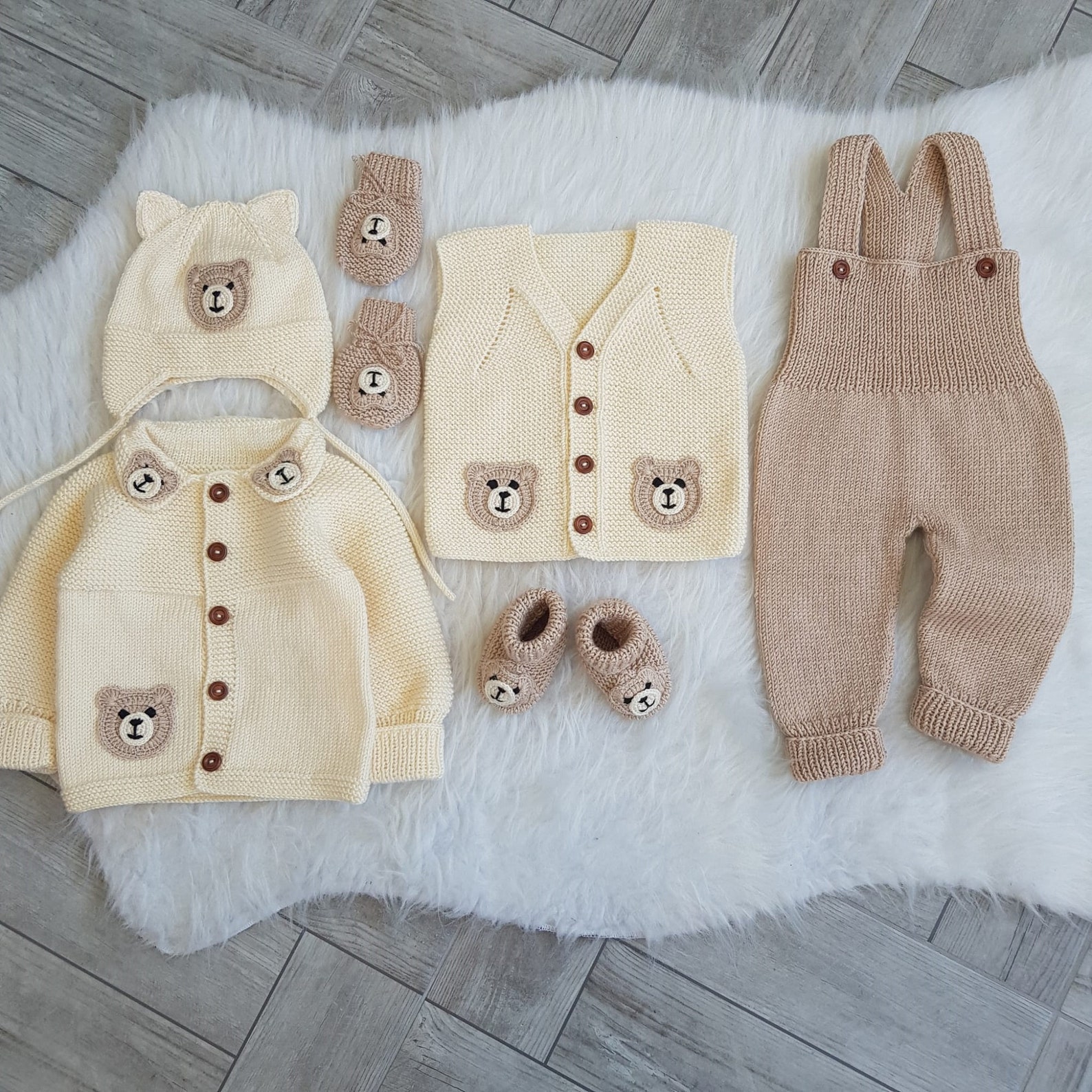 Newborn Baby Dress 6 Piece Set Hospital Gown Etsy