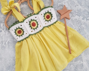 Little Girl's Dress, Baby Girl's Cotton Dress, Baby Girl's Dress for Special Occasion, Baby Girl's Dress for Summer