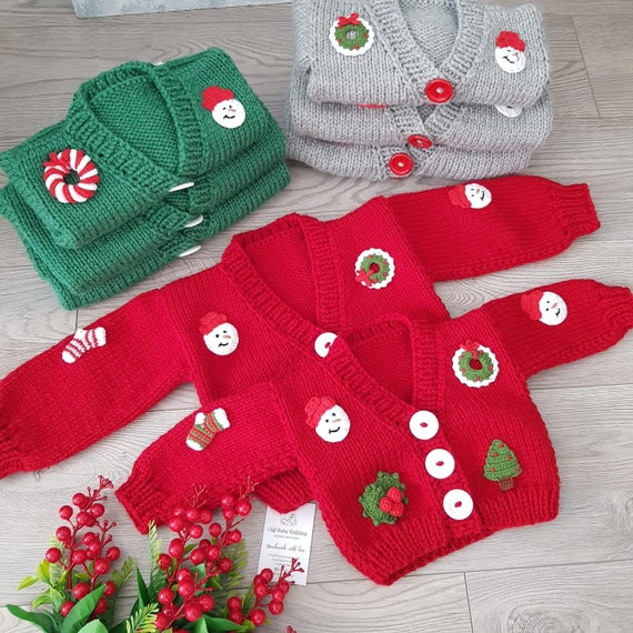 Baby Christmas Cardigan New Year Crop Knitwear Sweater Children s Christmas Shirt Christmas Outfit Baby Christmas Gift Etsy Canada