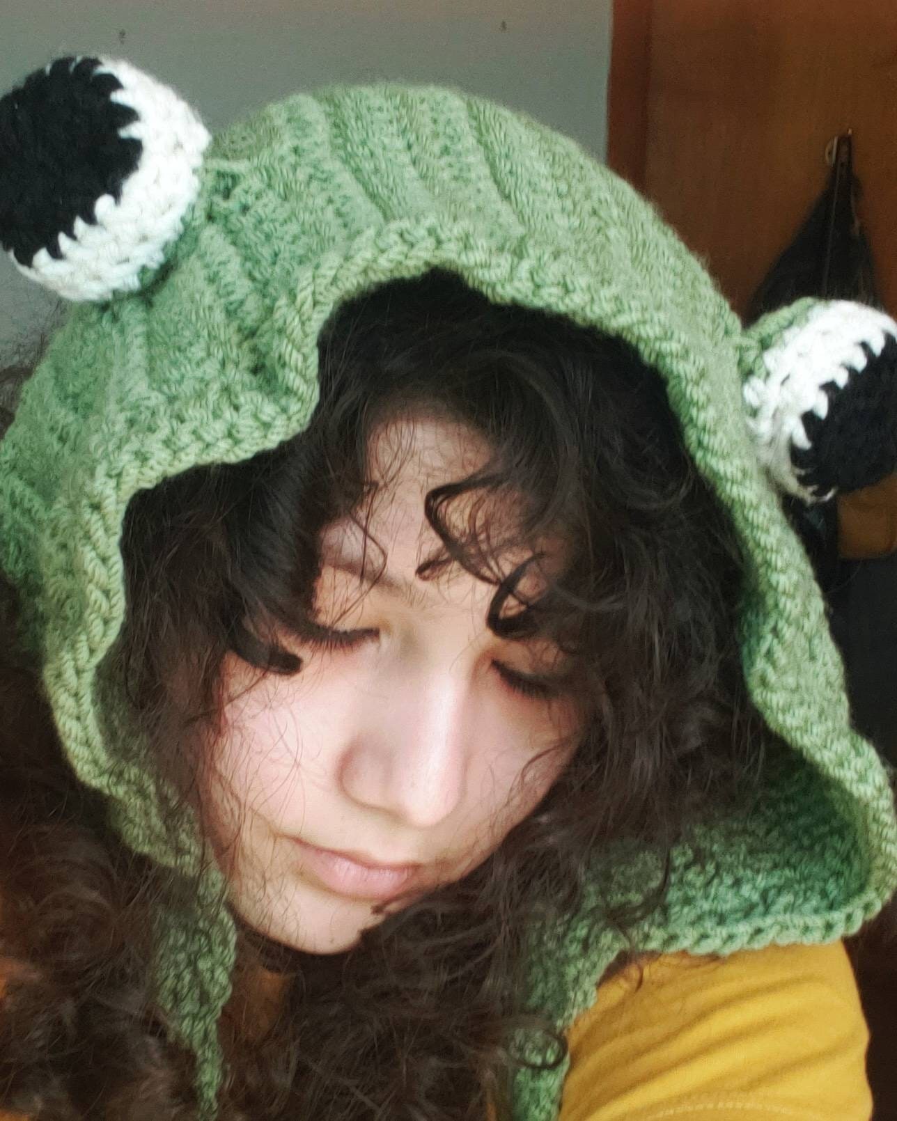 Frog Earmuffs,frog Hat,crochet Frog Hat,crochet Hat Frog,ear Warmers Crochet,frog Hats,cute Frog