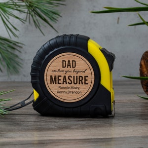 Engraved Tape Measure, Personalized Father's Day Gift, Custom Gift for Grandpa, Gifts for Dad, Gifts for Him, Husband Gift Ideas