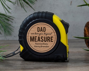 Cinta métrica grabada, regalo personalizado del Día del Padre, regalo personalizado para el abuelo, regalos para papá, regalos para él, ideas de regalos para el esposo