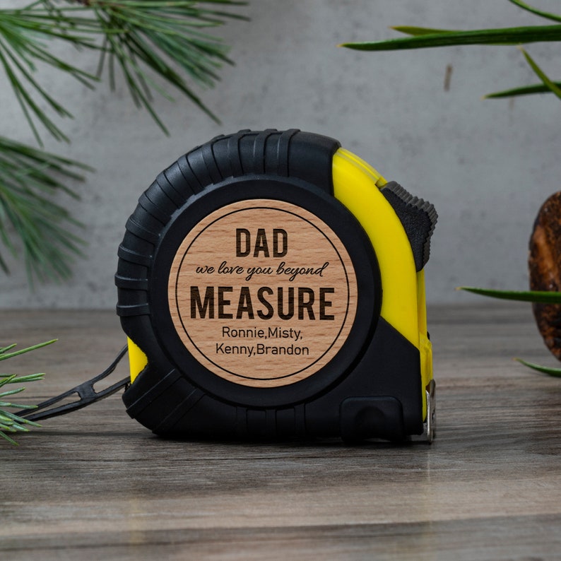 Engraved Tape Measure, Personalized Fathers Day Gift, Custom Gift for Grandpa, Gifts for Dad, Gifts for Him, Husband Gift Ideas image 1