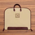 Personalized Name Garment Bag for Dad, Custom Leather Handle Suit Bag, Groomsmen Proposal, Oxford Cloth Suit Cover, Embroidered Gift for Man