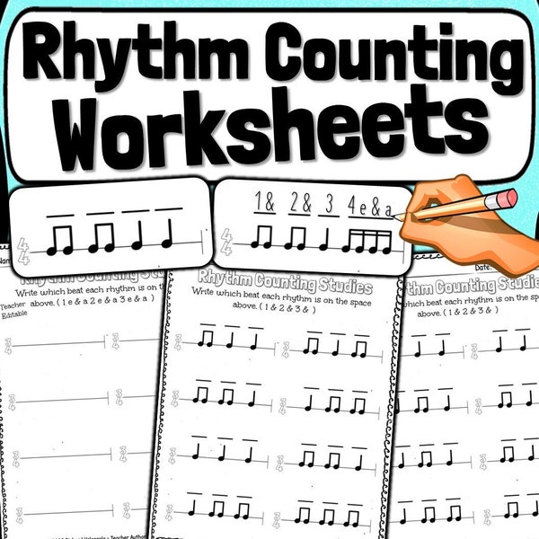 Rhythm Counting Mastery Worksheets