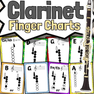 Clarinet Fingering Chart Posters
