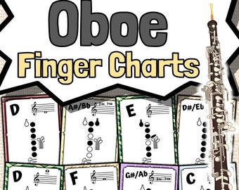 Oboe Fingering Chart Posters