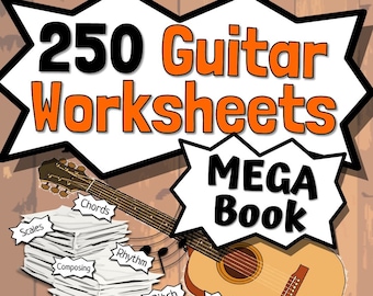 Guitar Worksheet - Etsy